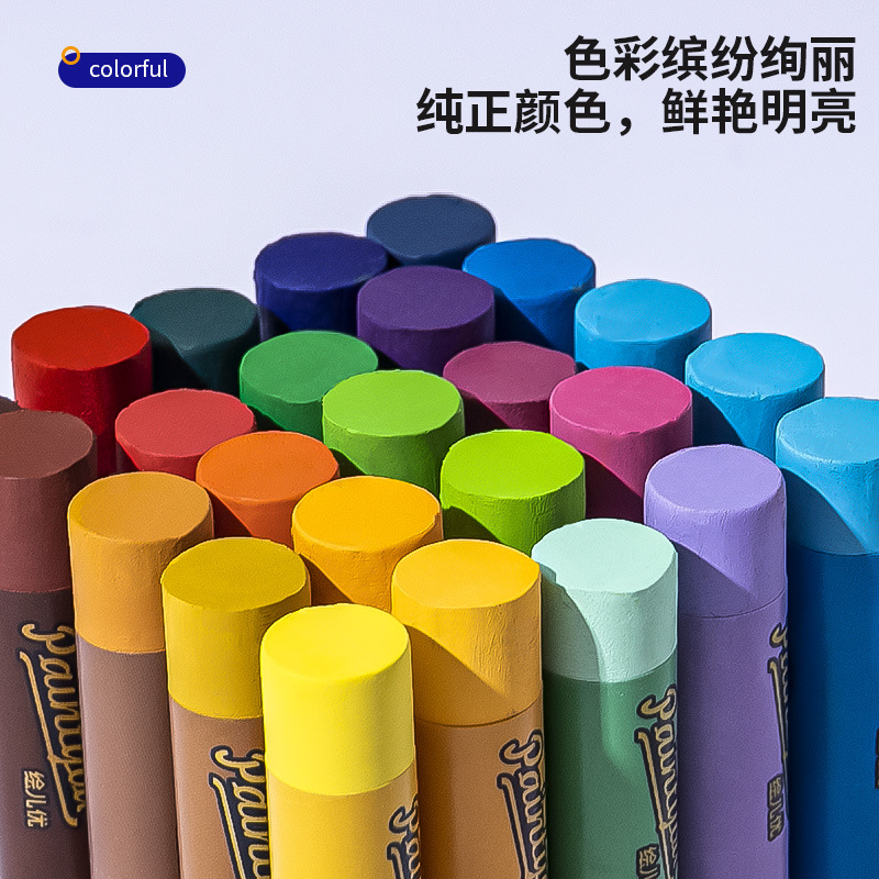 Z Oil Pastel Crayon Bulk Heavy Color Art Monochrome 12 Refill Brushes Kindergarten Graffiti Thick Color Stick