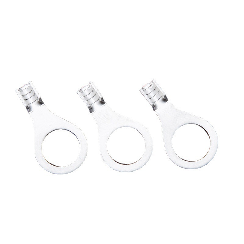 Rnb Cold-Pressed Terminal Dongguan Manufacturer Copper Nickel-Plated 0.6 Thick Red Black Cold-Pressed Terminal Block