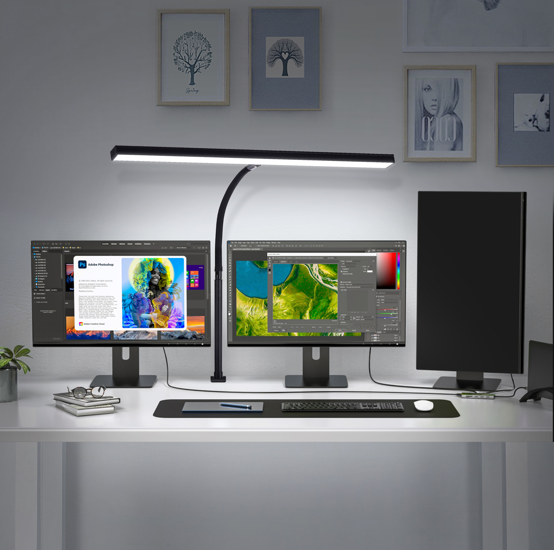 Настольная лампа для защиты глаз с мягким светом, инженерный дизайн, регулируемая яркость, USB питание