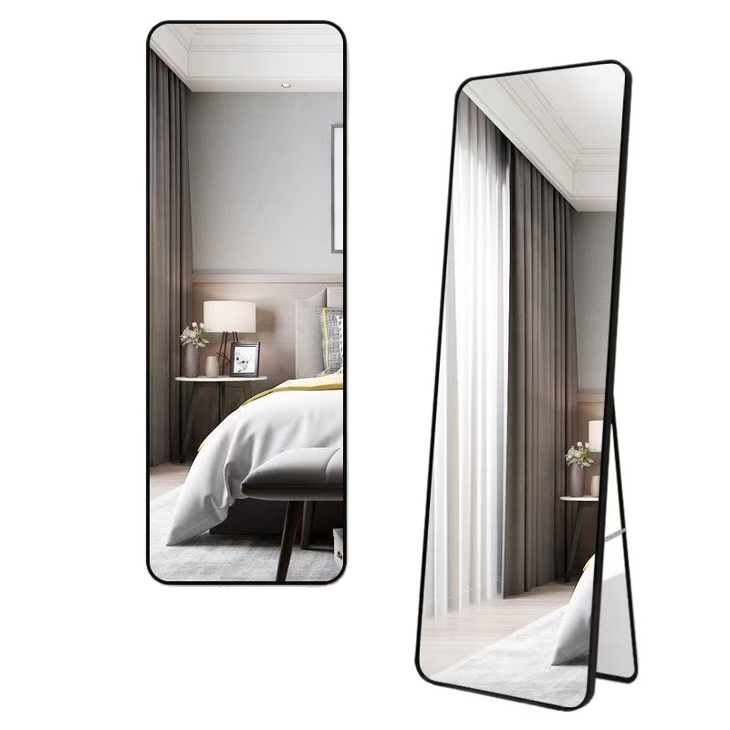 Full-Length Mirror for Dressing, Floor-Standing Large Mirror for Home Use, Wall-Mounted, Popular among Internet Celebrities, Suitable for Girls' Bedrooms and Clothing Store Fitting Rooms