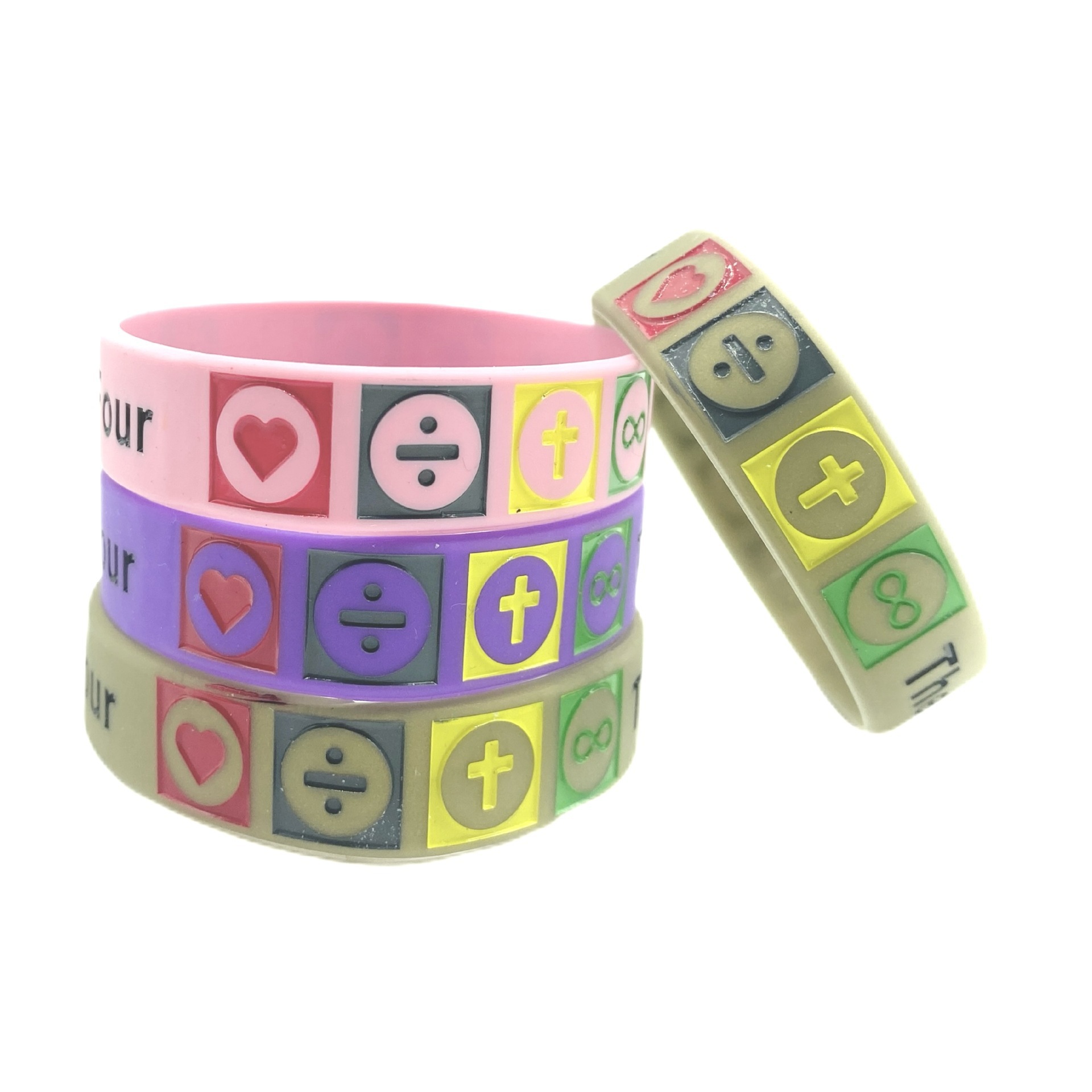 25mm Wide Fashionable Casual Silicone Bracelet Jewelry Silicone Wrist Strap Engraved/Screen Printed/Embossed