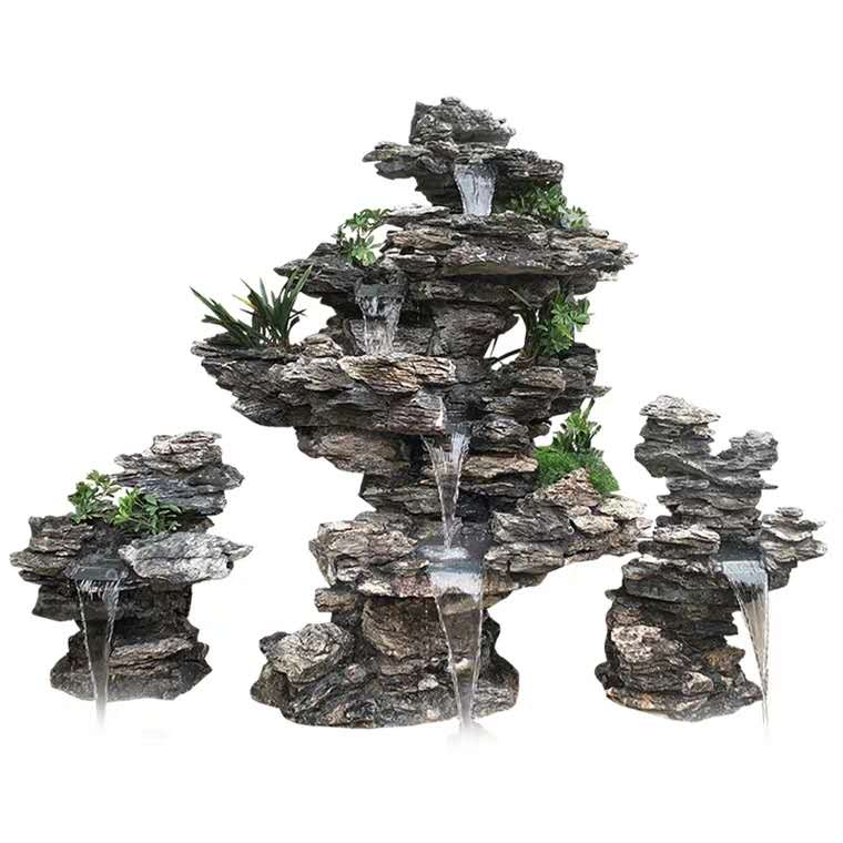 Taihu Stone Rockery Natural Raw Stone Courtyard Rockery Garden Fish Pond Landscaping Production Flowing Water Mine Direct Delivery