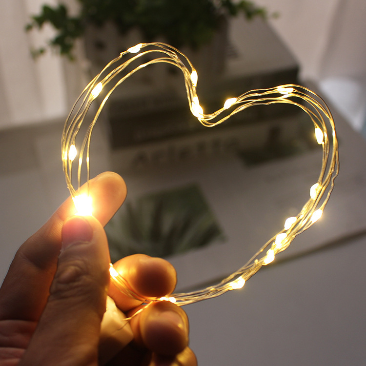 led copper wire light string Bouquet decoration atmosphere colored light bar small light string stall luminous light line large wholesale