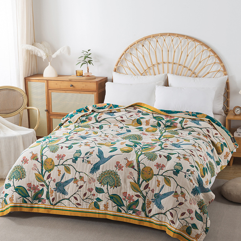 Новый пасторальный стиль домашнее хлопковое марлевое полотенце-одеяло летнее одеяло для кондиционера офисное одеяло для обеденного перерыва домашнее полотенце для дивана