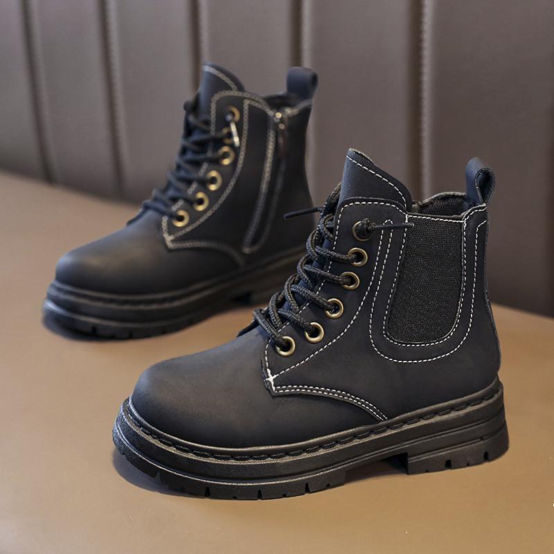 High-top Martin boots workwear boots Knight boots boys and girls shoes medium and large children's boots four seasons wholesale good quality AJ fashion shoes
