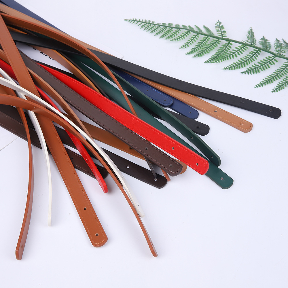 Bag Accessories Leather Handle Double-Sided Leather Handle Pu Leather Handle Leather Pull Handle Two-Hole Handle for Handbags and Shoes