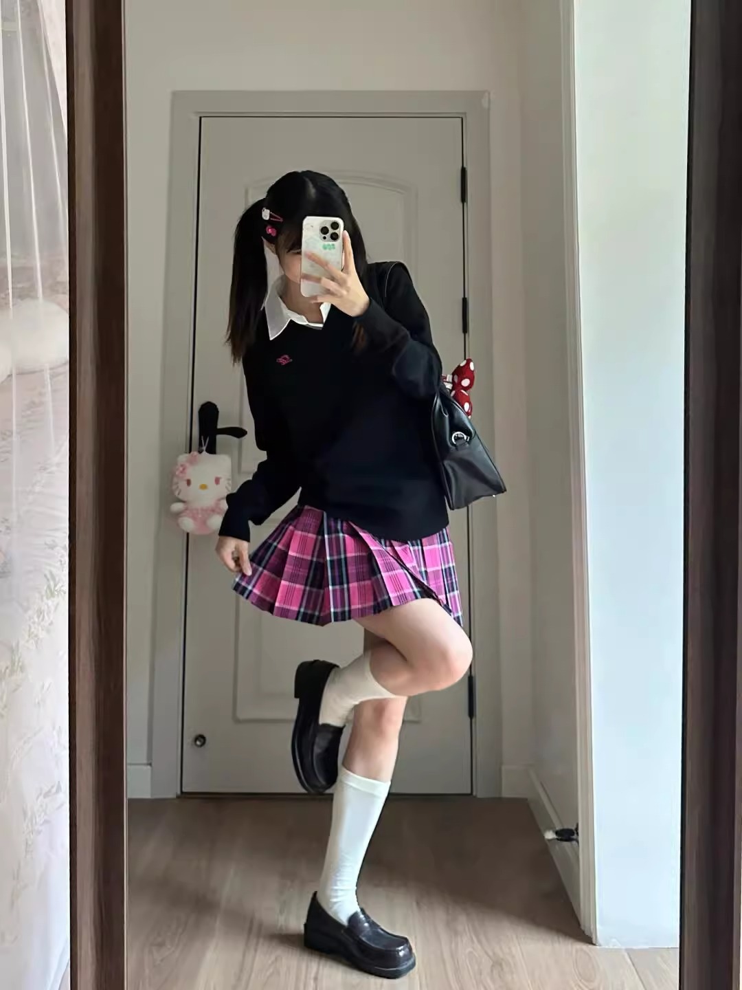 Xiaomei/Original Genuine JK Uniform Pleated Skirt Women's Japanese College Style School Style Dress High Waist Half-length Skirt