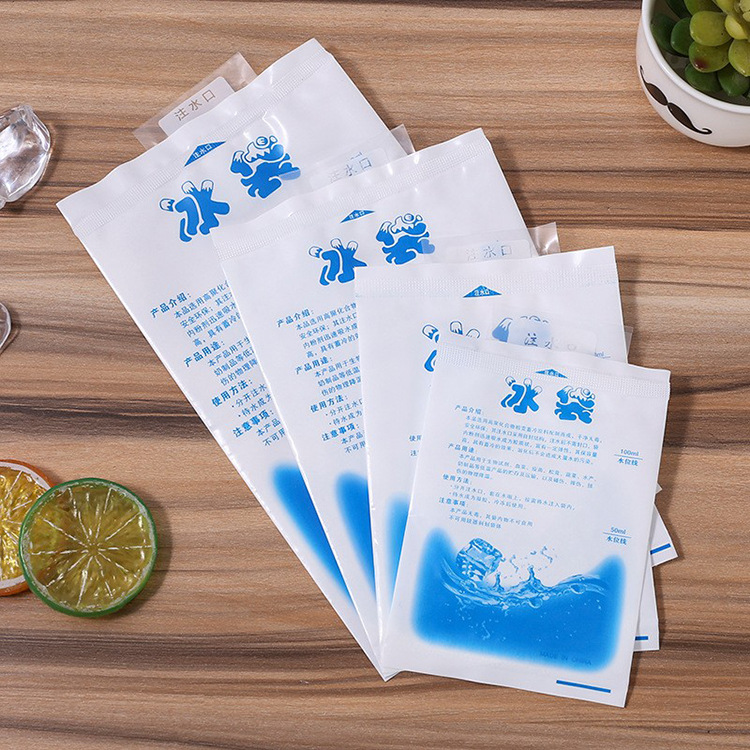 Customized Ice Packs for Fresh Keeping, Refrigeration, Disposable Water-Filled Wholesale Seafood Cooling Bags, Ice Packs for Express Delivery, Ice Compress, Eco-Friendly