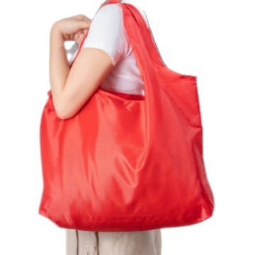 Large Foldable Storage Shopping Bag Shoulder Large Capacity Bag Thickened Waterproof Pformed Environmental Bag