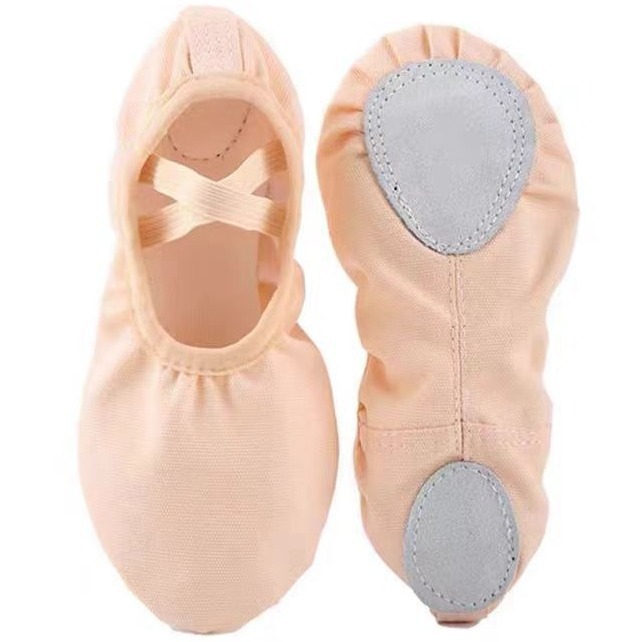 Factory Direct Supply Wholesale Lace-Free Children's Soft-Soled Dance Shoes, Ballet Shoes, Chinese Dance Practice Shoes
