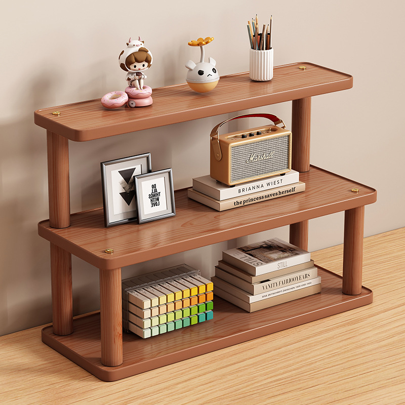 Desktop Storage Box Office Desk Organizer Simple Household Dormitory Small Bookshelf Desk Countertop Workstation Gadget