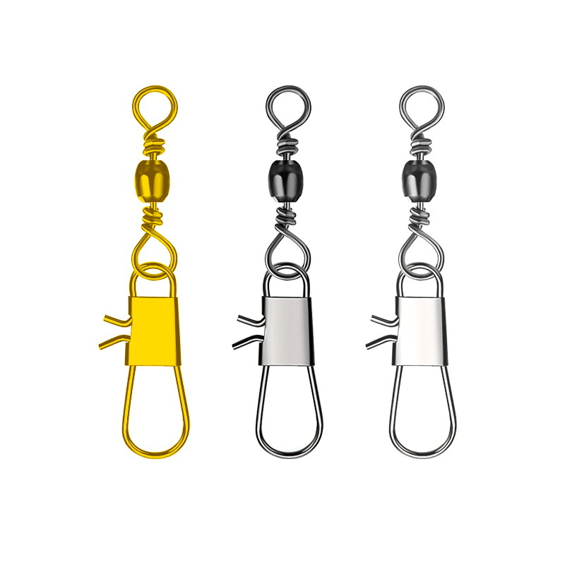 Suding fishing bottle-shaped swivel A B- type pin connector eight-shaped ring 8-shaped ring connector quick swivel accessories