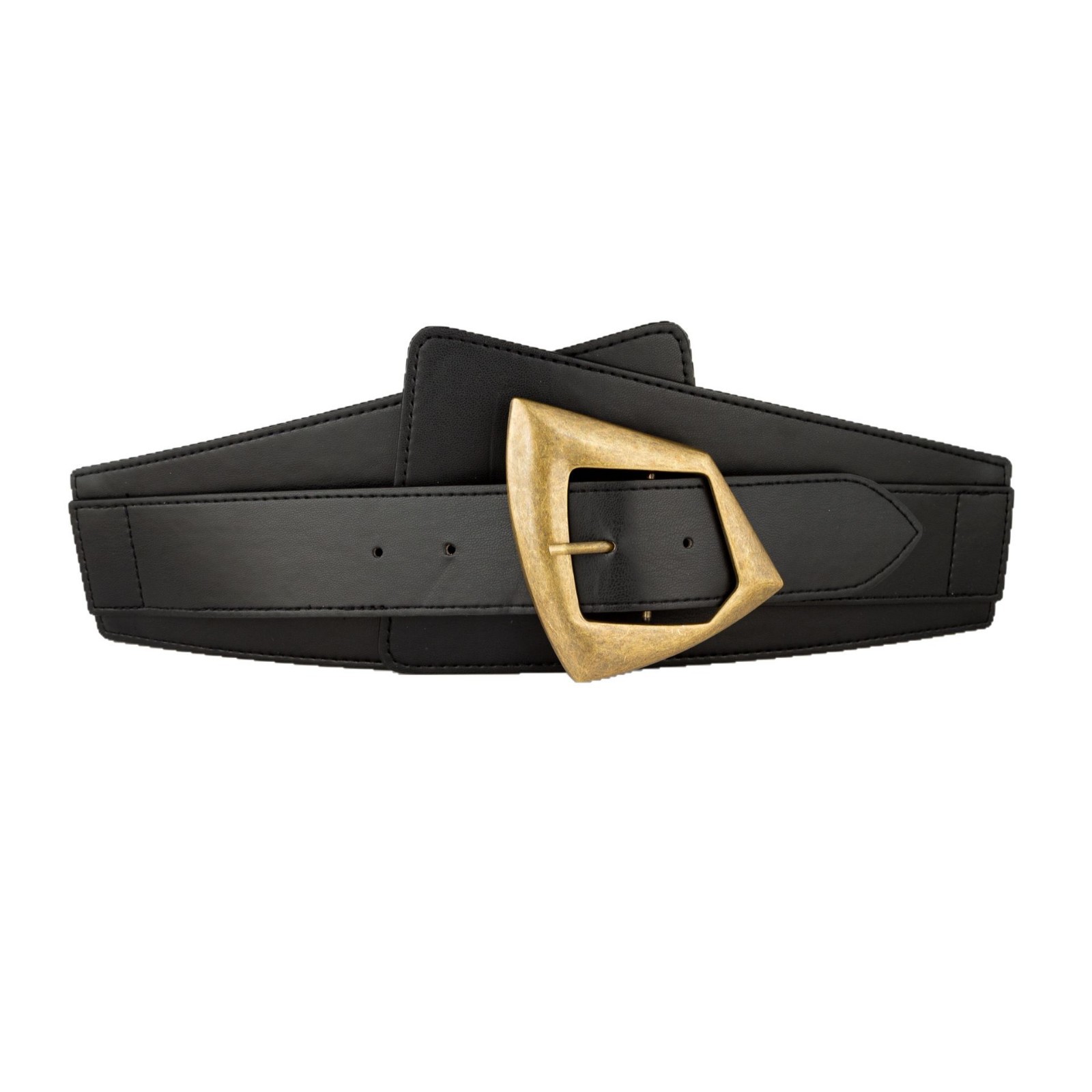 Cross-border fashion elastic waist women's black vintage decorative belt with dress coat sweater shirt wide belt