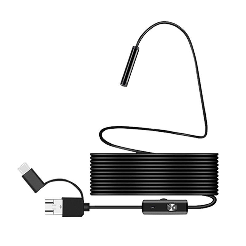 5.5mm7mm three-in-one HD Android mobile phone endoscope auto repair pipeline miniature camera industrial endoscope