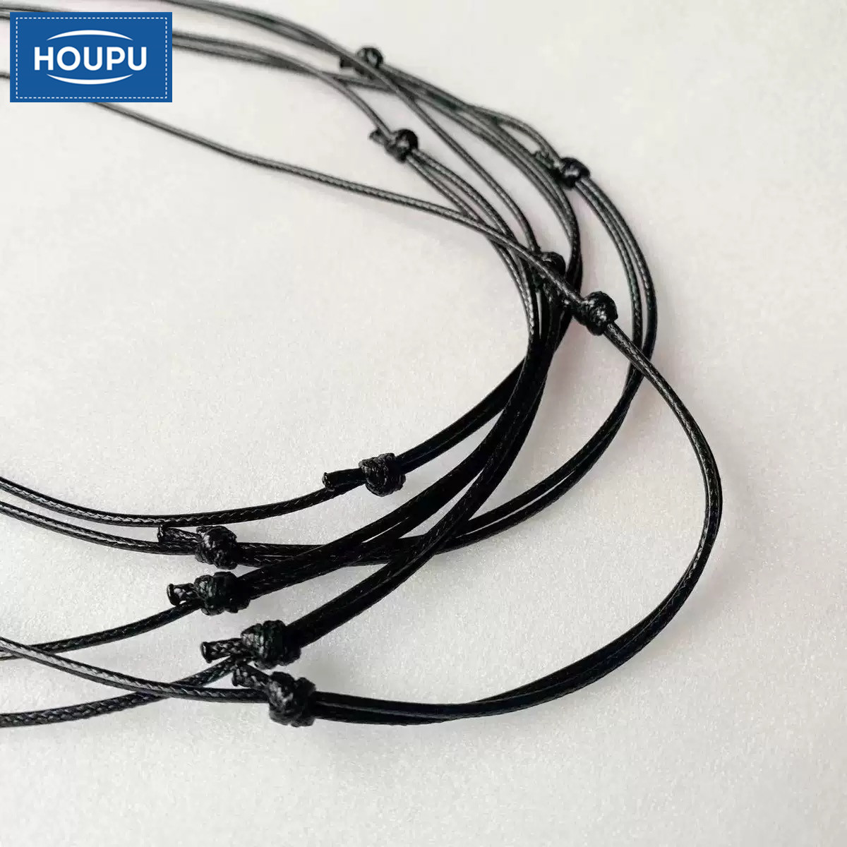 Wax Rope Braided Necklace Rope about 70cm Adjustable DIY Black Universal Chain Braided Finished Pendant Rope Lanyard Clavicle