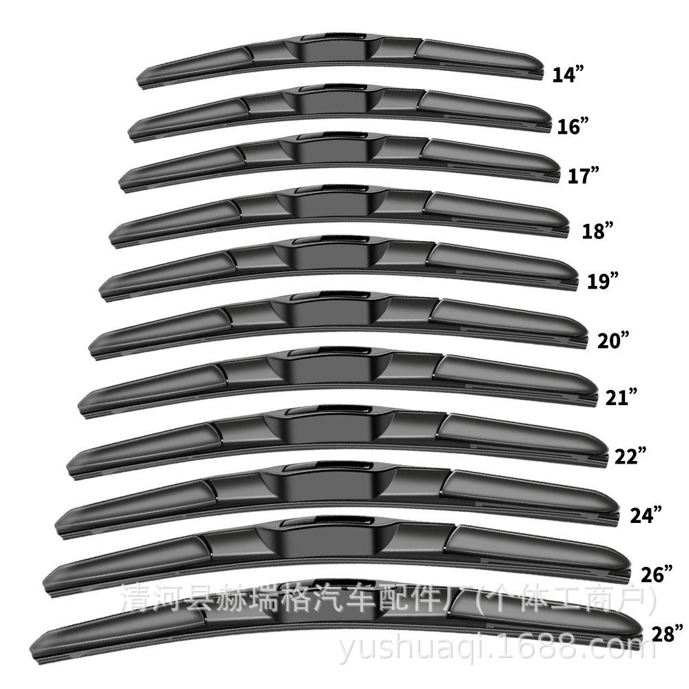 Трехсекционные дворники для автомобилей, U-образные дворники, универсальные гибридные дворники для автомобилей
