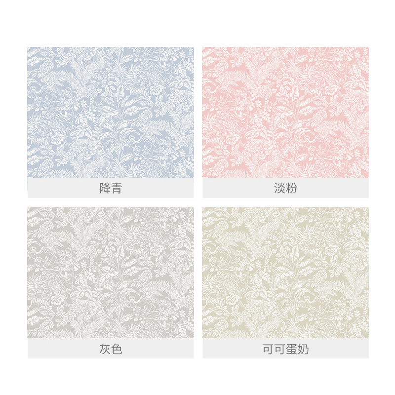 Hand-Painted French Jungle Animal Theme Restaurant Background Wallpaper Seamless Wall Covering B&B Hotel Bedroom Decoration Wallpaper