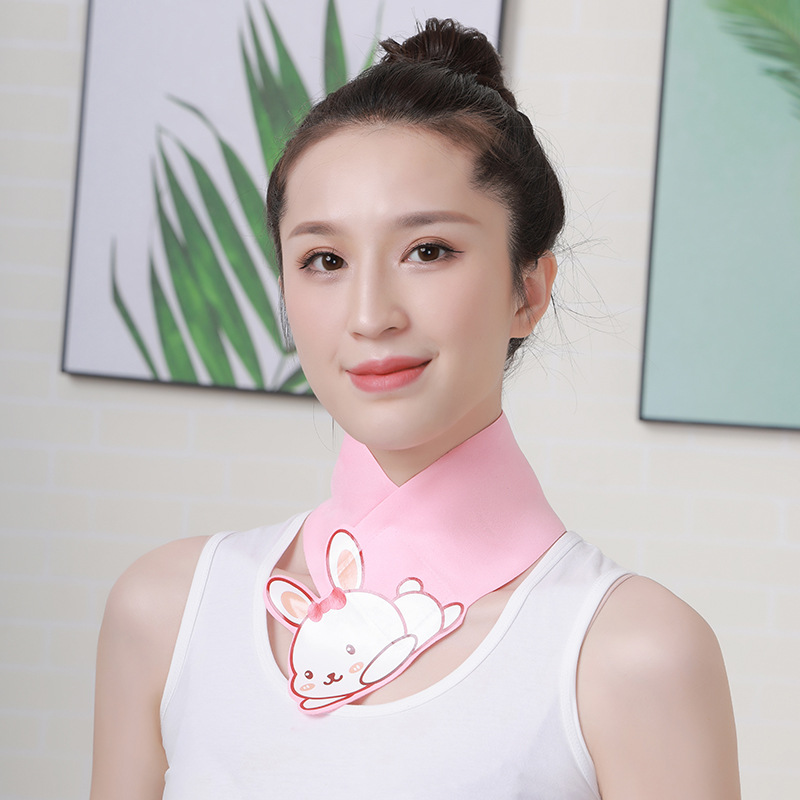 Shake Tone New Same Style Rabbit Neck Belt Neck Film Paste Neck Mask Cool Scarf Neck Film Fixing Belt