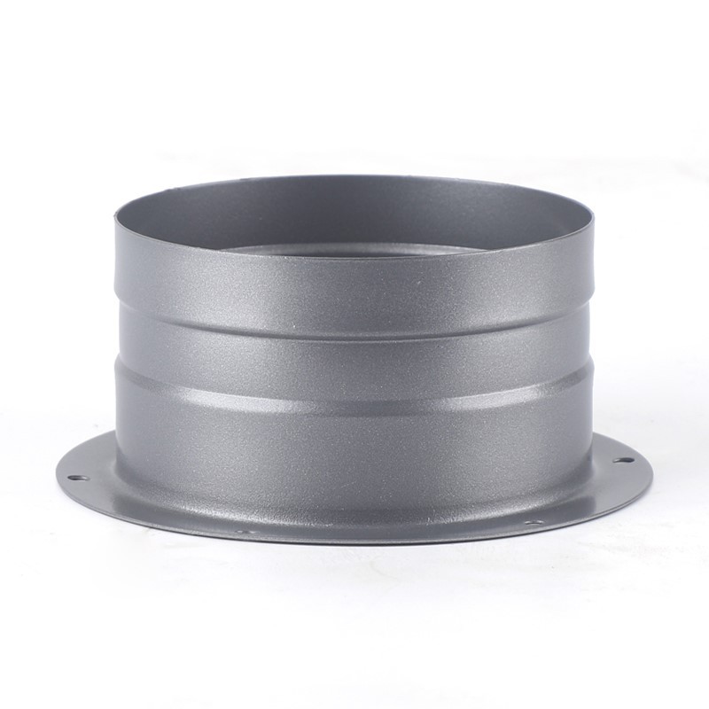 Fresh air system air duct adapter square variable round inclined straight metal flange range hood air inlet and outlet