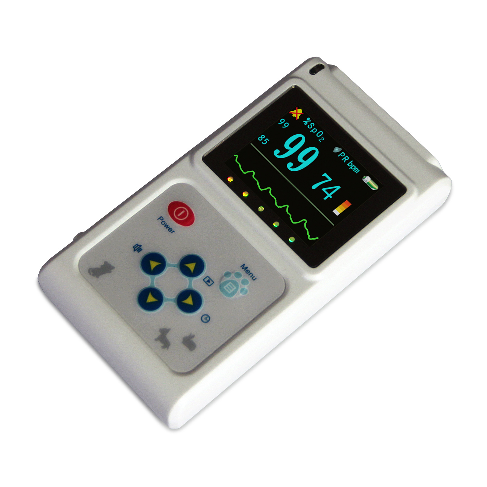 Kangtai Animal Veterinary Oximeter Pet Blood Oxygen Saturation Detector Cat and Dog Heartbeat Pulse Rate Oximeter Oxygen Saturation Clip