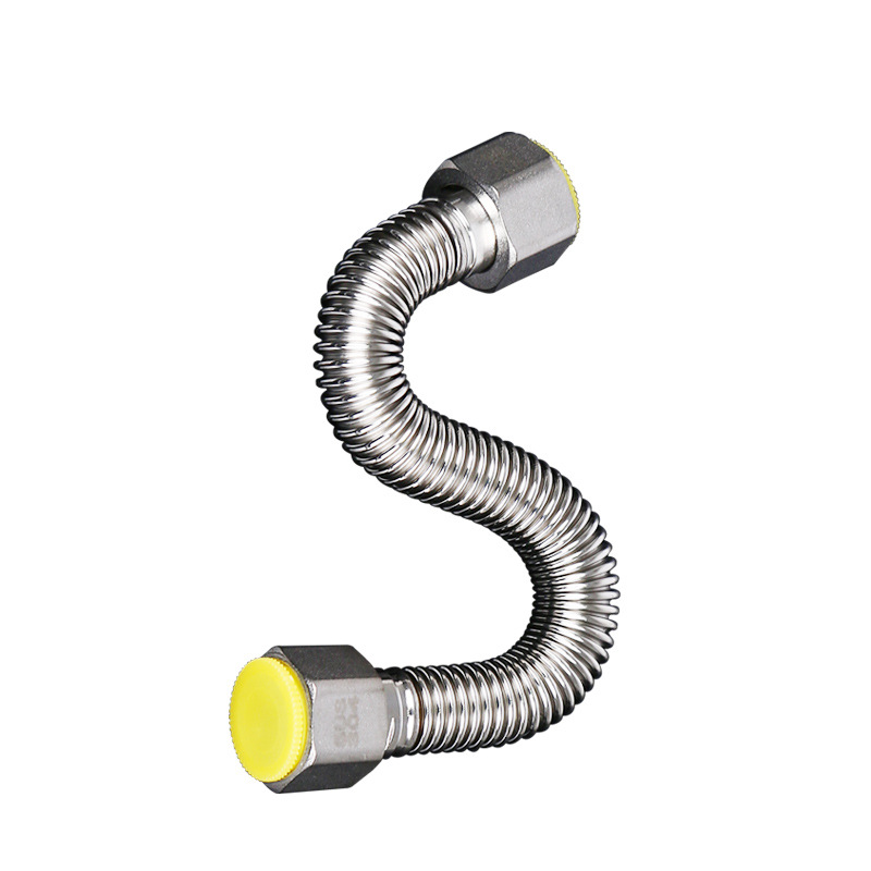 Manufacturer Seamless Welded Corrugated Pipe 4 Points 304 Stainless Steel Corrugated Pipe High Pressure Water Inlet Pipe Hose Metal Hose