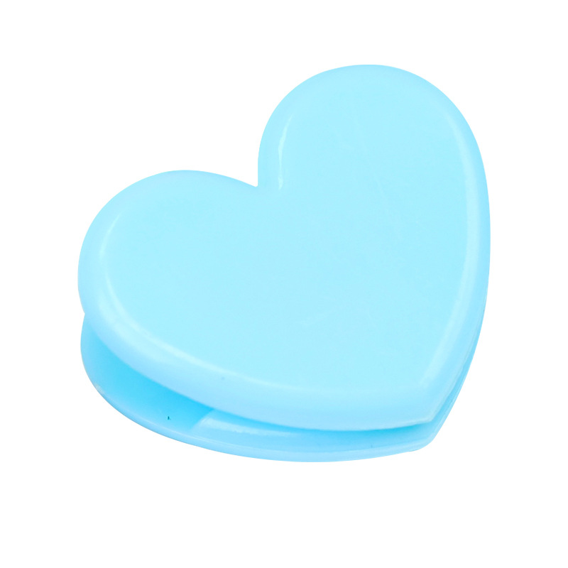 Candy Macaron Color Heart Clip Simple Student Desktop Information File Organizer High-Value Decorative Clip