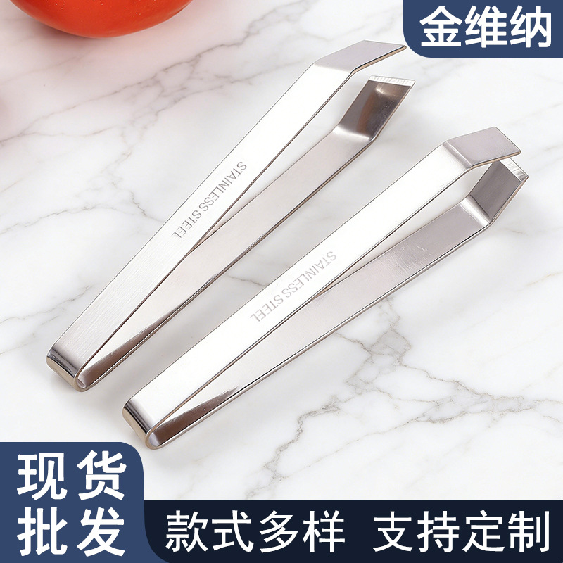 Зажим для чеснока из нержавеющей стали, пинцет для перьев гусей, зажим для свиного волоса, зажим для рыбьих костей, зажим для выщипывания перьев, прямая поставка с фабрики