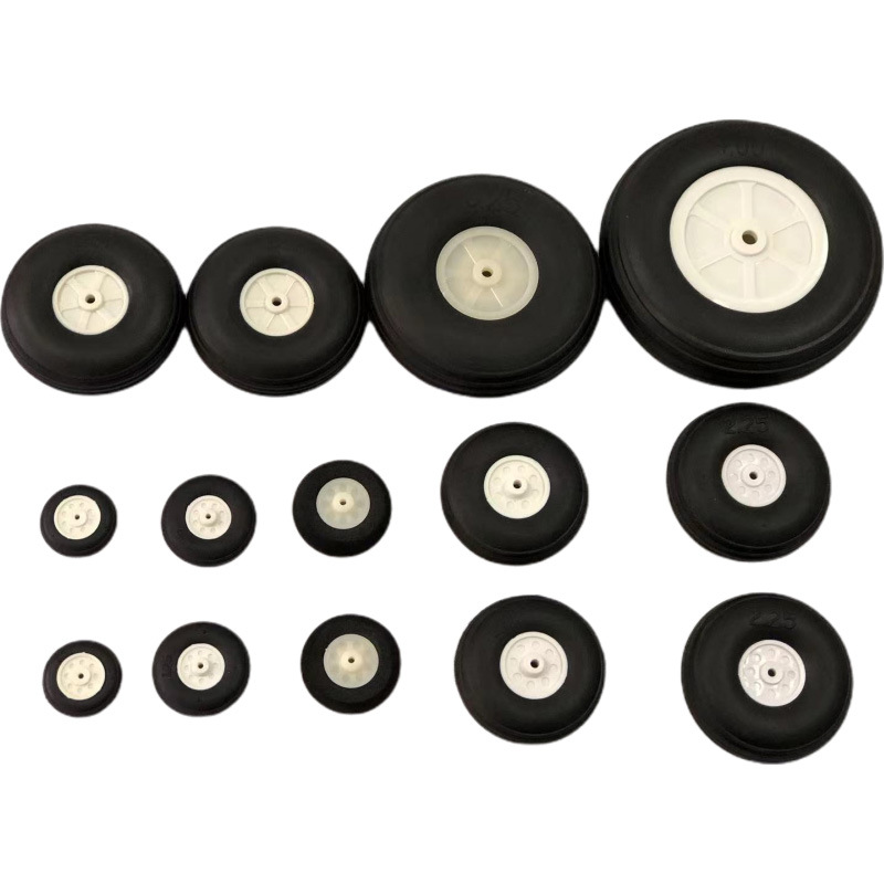 Factory wholesale 1~5 inch model aircraft fixed wing wheel aircraft model aircraft wheel rubber wheel drone PU wheel