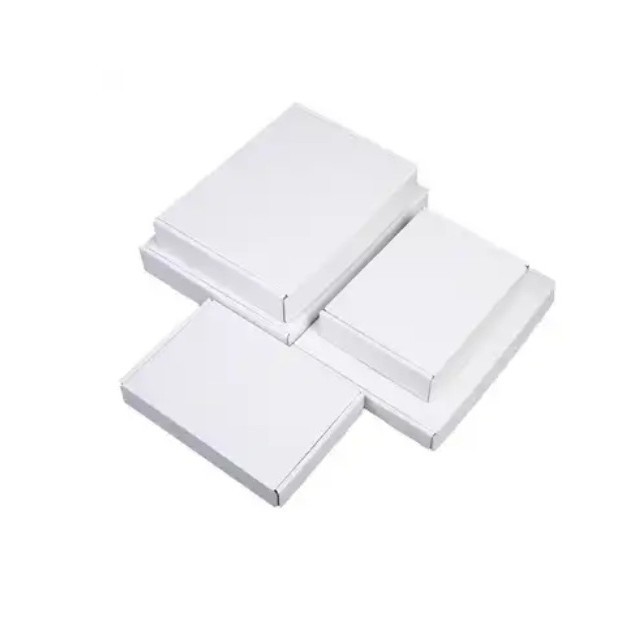 Single-Sided White Hard Airplane Box Packaging Box E-Commerce Logistics Express Packaging Carton Carton Small Batch