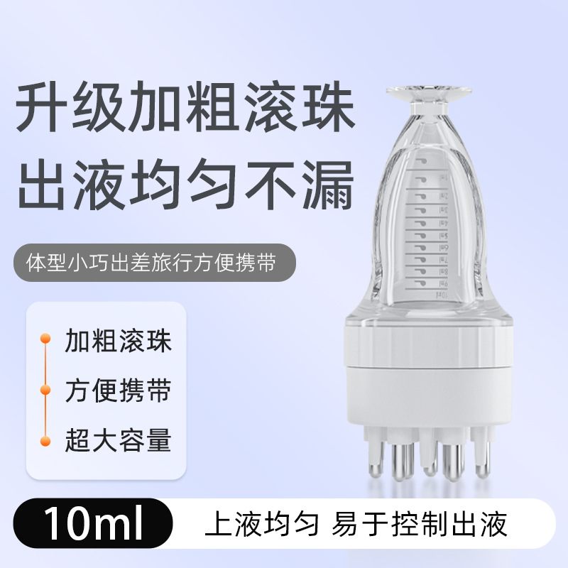 Pinchable Large Capacity 10ml Scalp Liquid Applicator Head Essential Oil Roller Ball Massage Comb