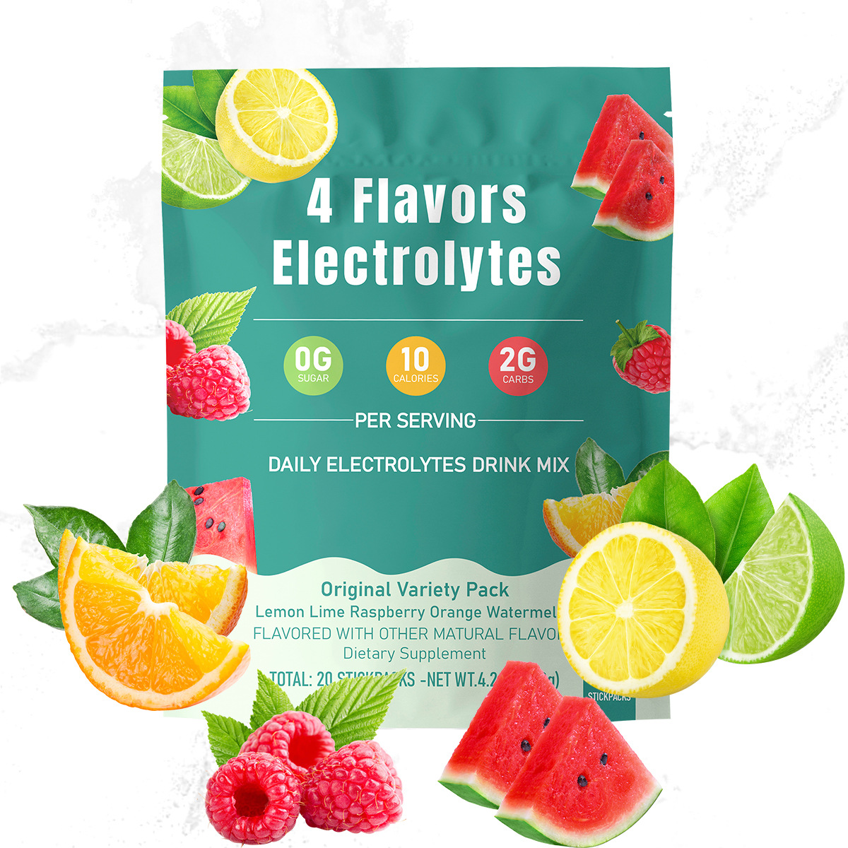 Amazon's New Best-Selling Cross-Border Electrolyte Drink Powder 4 Flavors Electrolytes Can Be Oem