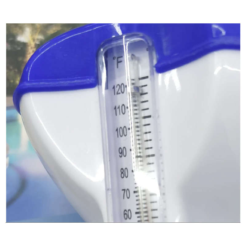 Cross-Border Ready-Made Swimming Pool Automatic Dosing Device Floating Pill Floating Cup Disinfection Dosing Device with Thermometer 5inch