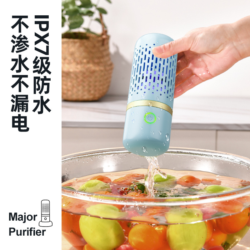 Fruit and vegetable purifier fruit and vegetable washing machine household ingredients disinfection machine sterilization portable wireless charging capsule wholesale
