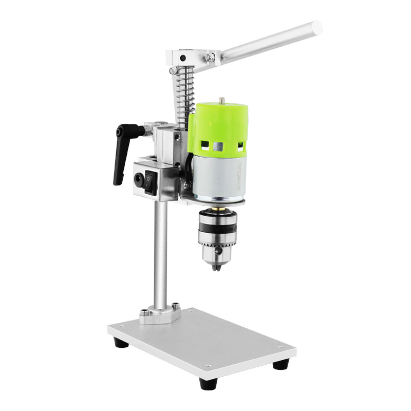 Miniature Mini Bench Drill Drilling Machine Milling Machine Small Drilling and Milling Machine Household Multifunctional Wen Play 220V Drilling Machine DIY Type