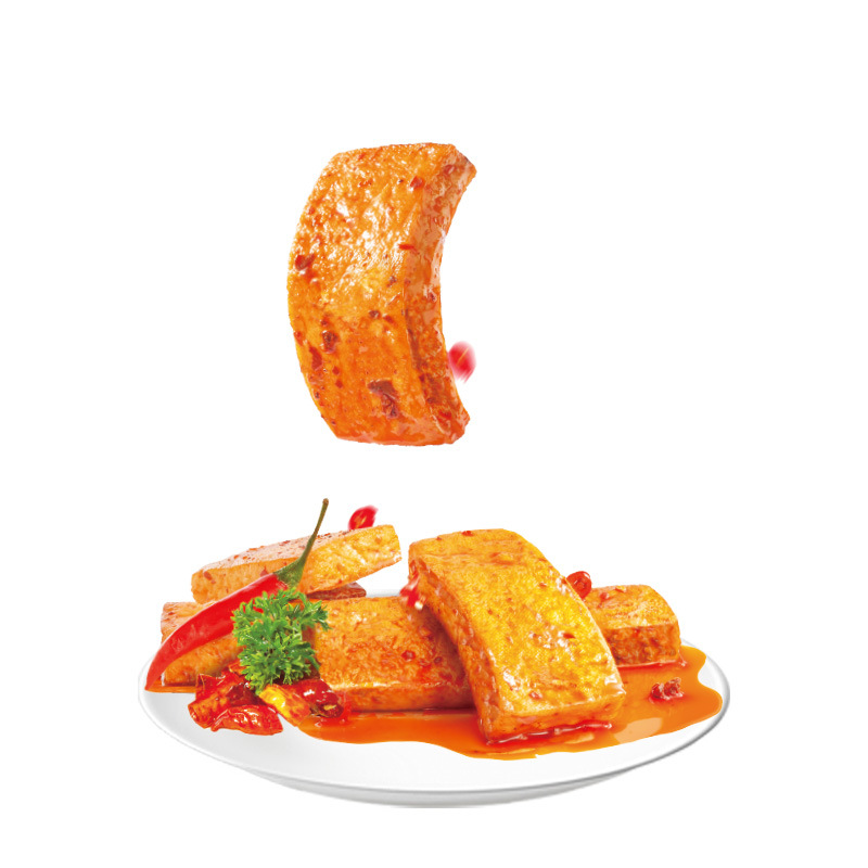 Jin Zi thick dried tofu 20 g/pack Hunan specialty spicy flavor small package snack snack spicy flavor dried tofu products