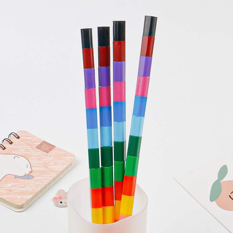 Набор цветных карандашей для рисования 12 цветов Квадратные мелки Инструменты для граффити и создания DIY