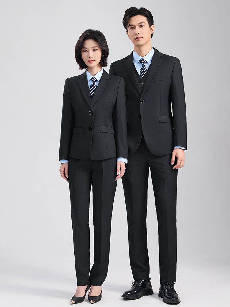 Suit Set for Men and Women, Autumn and Winter Business Professional Work Formal Wear, Groomsmen and Groom's Dress, 4S Store Sales Vest