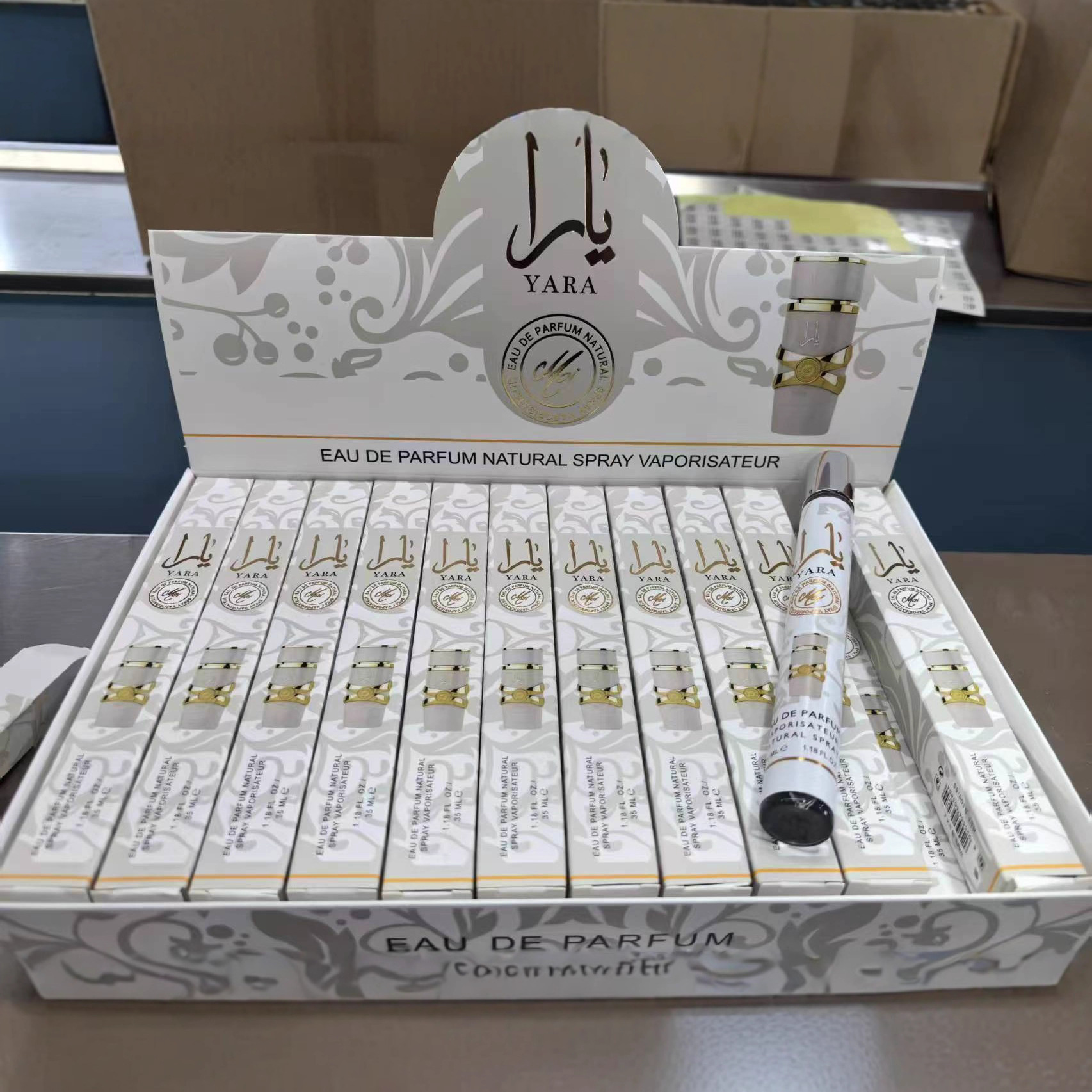 Cross-Border Spot Popular Pull Tube Perfumes Test Tube Perfume 35ml Long-Lasting Middle East Dubai Manufacturer Wholesale Direct Sales