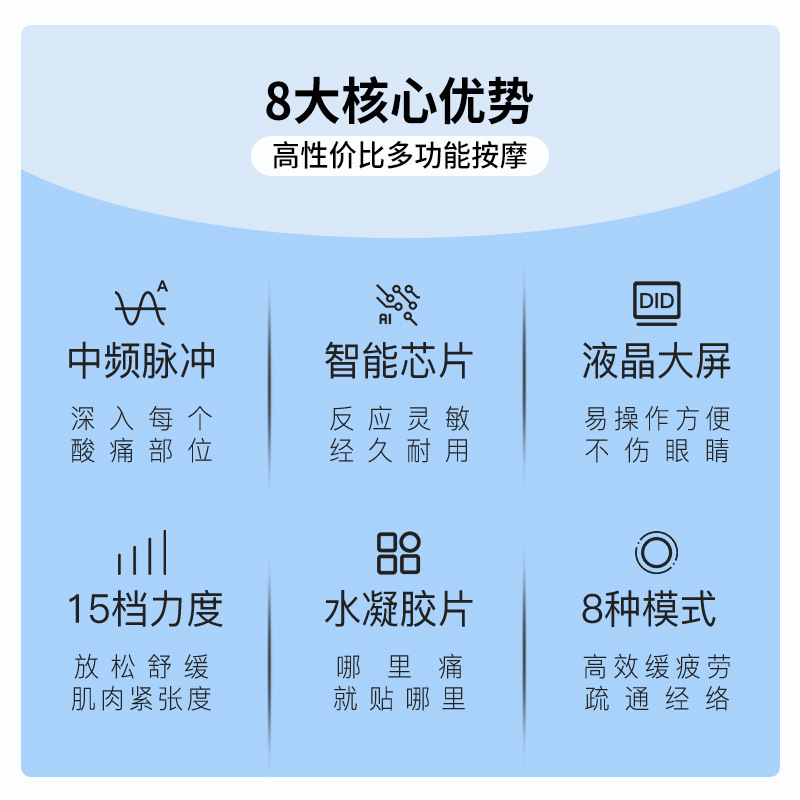Medium Frequency Pulse Physiotherapy Instrument Dual Output Digital Meridian Massager Intelligent Electronic Full Body Massager Factory Magnetic Therapy
