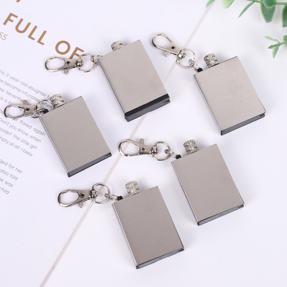 Personality small ten thousand times match printing logo stainless steel Universal Match drop-proof gift match foreign trade match