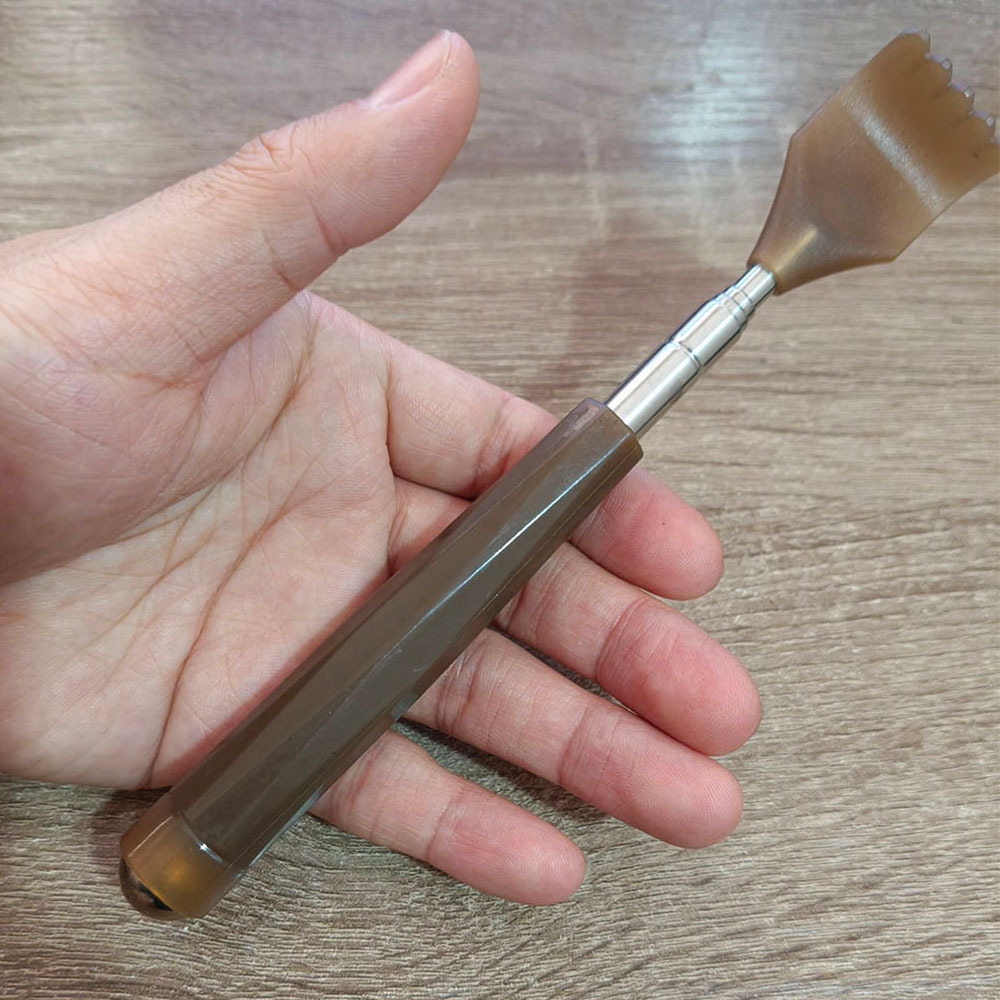 Extendable Back Scratcher for Self-Use, Full-Body Back Scratcher with Hand-Held Wire Control