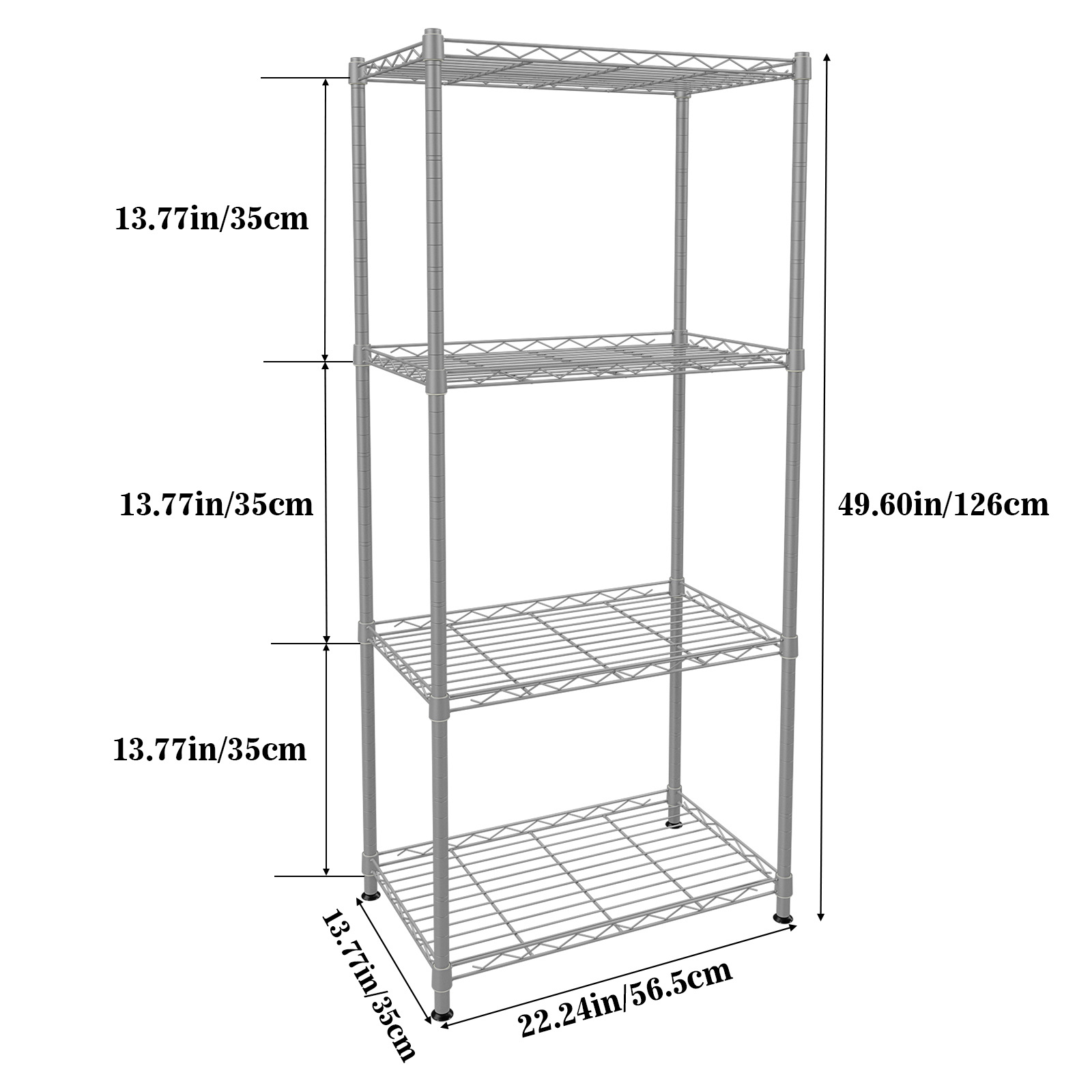 Manufacturer Kitchen Storage Rack Multi-Layer Floor-Standing Storage Rack Multi-Functional Home Living Room Simple Bookshelf Bedroom Storage Rack