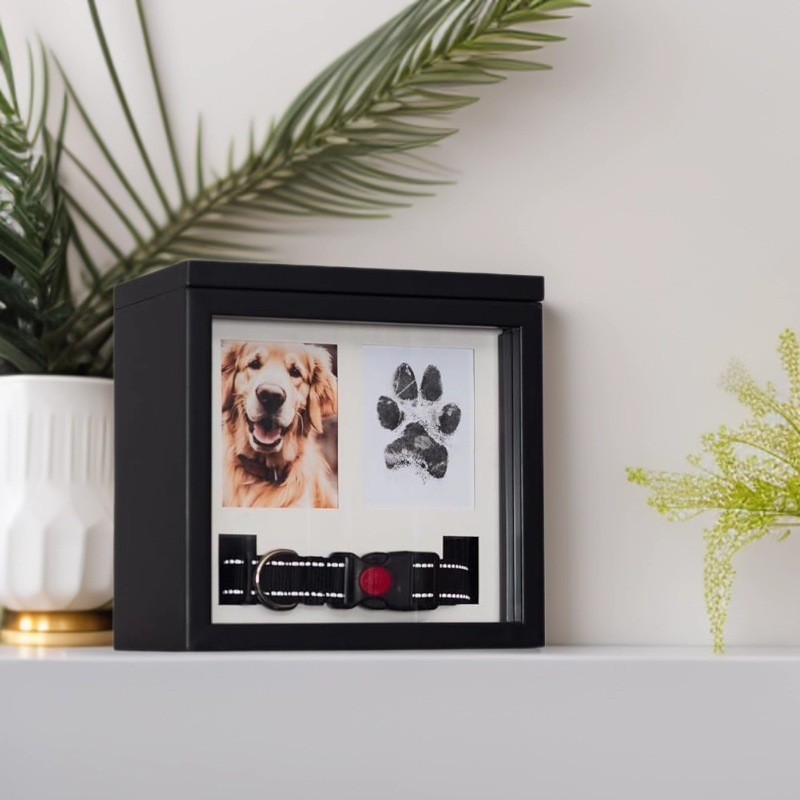 Cross-Border Pet Urn, Puppy and Cat Memorial Box, Dog and Kitten Pet Funeral Box with Photo Frame, Pet Memorial