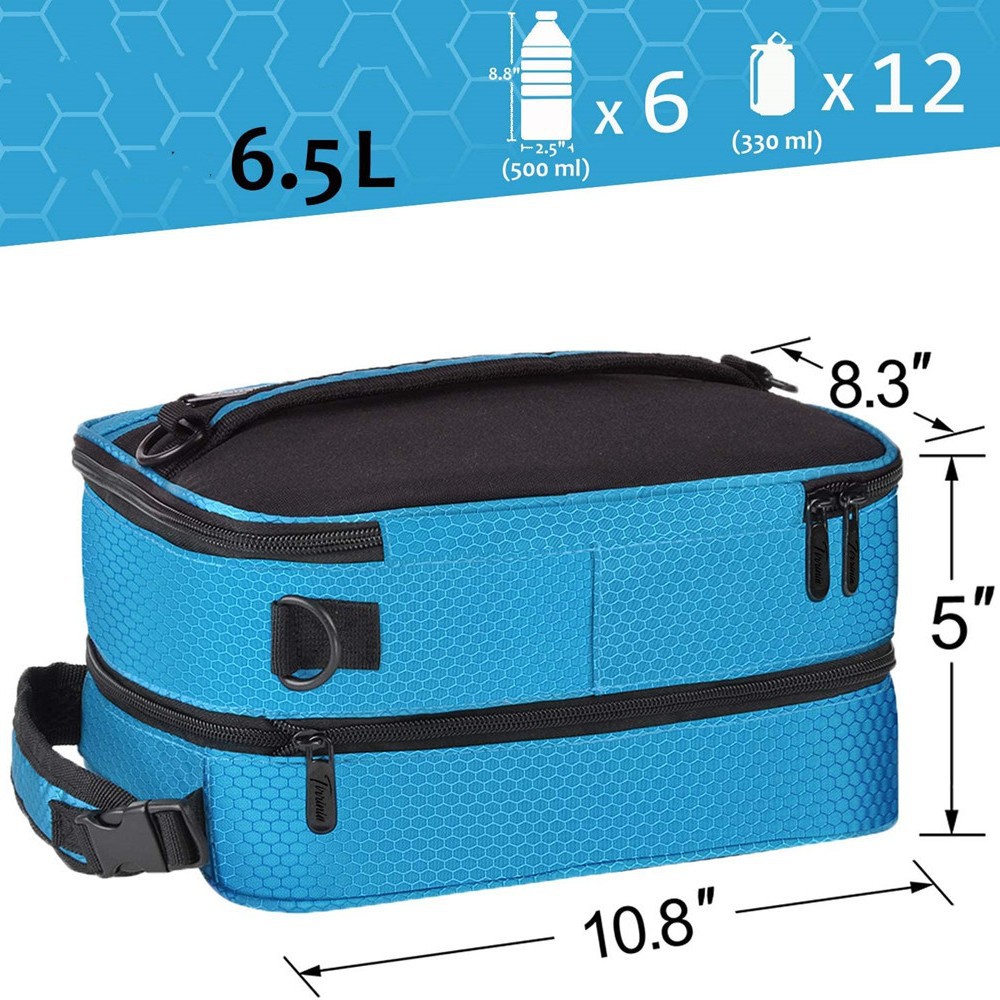 Cross-border supply lunch bag leak-proof insulation bag, Blue lunch bag multifunctional insulation box storage bag