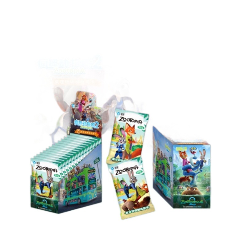 Funny Version of Zootopia Collection Card Blind Box Card Album Card Package Movie Peripheral Collection Kidsren's Toys Gifts
