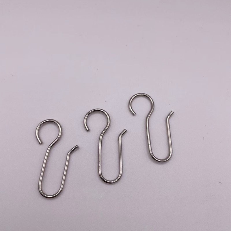 Curtain hook stainless steel S hook shower curtain hook metal hook convenient and simple