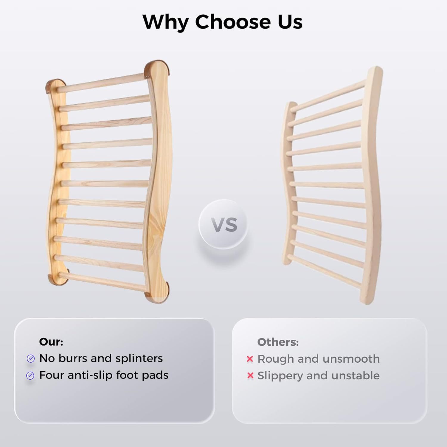 Cross-Border Spot Wooden Backrest Steam Room Pillow S-Shaped Design Sauna Chair Wooden Curve Type Sauna Backrest