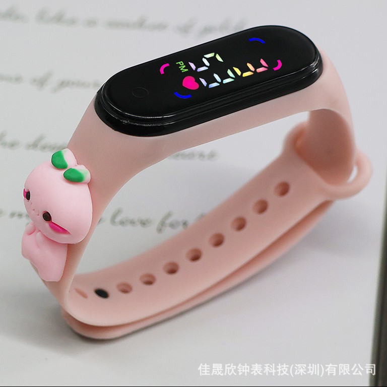 Cartoon Cute Mini Anime Led Lantern Doll Watch Children's Outdoor Sports Waterproof Electronic Watch Spot