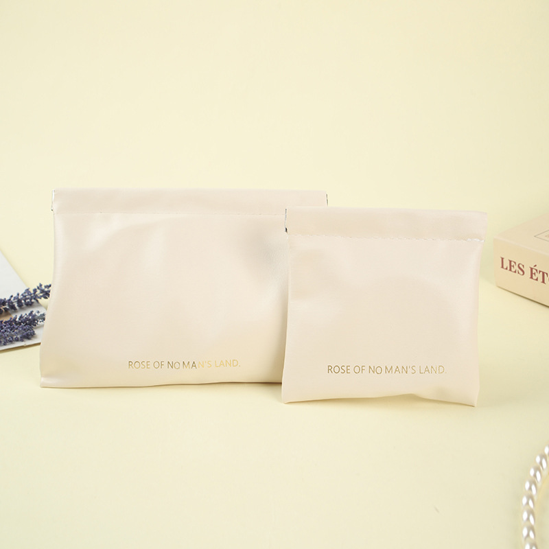 shrapnel storage bag automatic closing wired earphone storage bag PU coin purse mini portable lipstick cosmetic bag