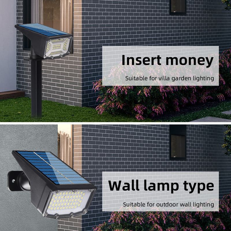 Solar Ground Lamp Outdoor Super Bright Waterproof Courtyard Wall Lamp Landscape Lamp Led Floodlight Lighting Lawn Lamp
